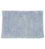 Grey Solid Cotton 16x24 Inches Anti Skid Bath Mat
