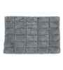 Grey Solid Cotton 16x24 Inches Anti Skid Bath Mat