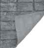 Grey Solid Cotton 16x24 Inches Anti Skid Bath Mat