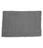 Grey Solid Cotton 20x31 Inches Anti Skid Bath Mat