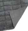 Grey Solid Cotton 20x31 Inches Anti Skid Bath Mat