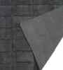 Grey Solid Cotton 28x47 Inches Anti Skid Bath Mat