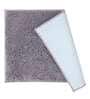 Grey Solid Cotton AntiSkid Bathmat