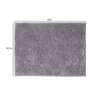Grey Solid Cotton AntiSkid Bathmat