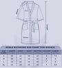Grey Solid Cotton Women Bath Robe With Belt (S)