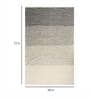 Grey Cotton Hand Woven 4 X 6 Feet Dhurrie
