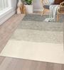 Grey Cotton Hand Woven 4 X 6 Feet Dhurrie