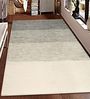 Grey Cotton Hand Woven 5 X 7 Feet Dhurrie