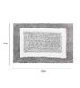 Grey Abstract Microfibre 24x16 Inches Super Soft Bath Mat