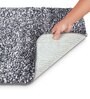 Grey Solid Microfiber 27 x 20 Inches AntiSkid Bath Mat