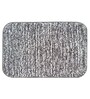 Grey Solid Microfiber 27 x 20 Inches AntiSkid Bath Mat