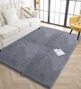 Grey Solid Microfiber 3 X 5 Feet Tufted Carpet
