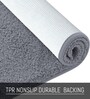 Grey Solid Microfiber 3 X 5 Feet Tufted Carpet