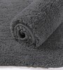 Grey Solid Microfiber 3 X 5 Feet Tufted Carpet