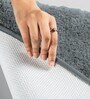 Grey Solid Microfiber 3 X 5 Feet Tufted Carpet