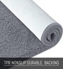 Grey Solid Microfiber 4 X 6 Feet Tufted Carpet