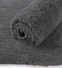 Grey Solid Microfiber 6 X 7 Feet Tufted Carpet