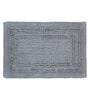 Grey Solid MicroFibre 14x10 Inches Antiskid Bath Mats