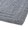 Grey Solid MicroFibre 14x10 Inches Antiskid Bath Mats