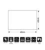 Grey Solid MicroFibre 14x10 Inches Antiskid Bath Mats