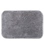 Grey Solid MicroFibre 14x10 Inches Antiskid Bath Mats