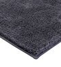 Grey Solid MicroFibre 14x10 Inches Antiskid Bath Mats
