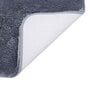 Grey Solid MicroFibre 14x10 Inches Antiskid Bath Mats