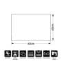 Grey Solid MicroFibre 14x10 Inches Antiskid Bath Mats