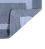 Grey Geometric MicroFibre 14x10 Inches Antiskid Bath Mats