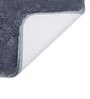 Grey Solid MicroFibre 15x10 Inches Antiskid Bath Mats