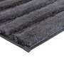 Grey Striped MicroFibre 15x10 Inches Antiskid Bath Mats