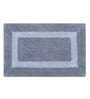 Grey Geometric MicroFibre 15x10 Inches Antiskid Bath Mats