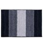 Grey Striped MicroFibre 15x10 Inches Antiskid Bath Mats