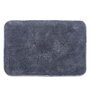 Grey Solid MicroFibre 15x10 Inches Antiskid Bath Mats