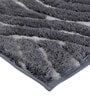 Grey Striped MicroFibre 15x10 Inches Antiskid Bath Mats