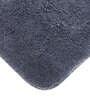 Grey Solid MicroFibre 15x10 Inches Antiskid Bath Mats