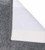 Grey Solid Microfibre 36x24 Inches AntiSkid Bath Mat