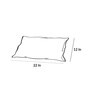 Grey Solid Polyester 22 x 12 Inches Cushion Cover