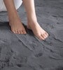 Grey Solid Polyester 3 X 5 Feet Machine Made Carpet