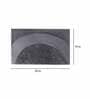 Grey Solid Polyester 30x18 Inches AntiSkid Bath Mat