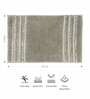 Grey Solid Polyester 32x20 Inches Max Absorbant Bath Mat