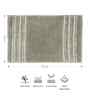 Grey Solid Polyester 32x20 Inches Max Absorbant Bath Mat