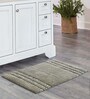 Grey Solid Polyester 32x20 Inches Max Absorbant Bath Mat