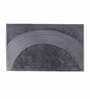 Grey Solid Polyester 36x24 Inches AntiSkid Bath Mat