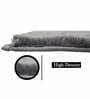 Grey Solid Polyester 36x24 Inches AntiSkid Bath Mat