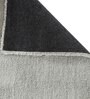 Grey Solid Polyester 4 ft x 6 ft Machine Made Carpet