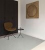 Grey Solid Polyester 4 ft x 6 ft Machine Made Carpet