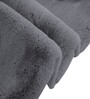 Grey Solid Polyester 4 X 6 Feet Machine Made Carpet