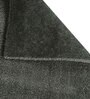Grey Solid Polyester 5 ft x 7 ft Machine Made Carpet
