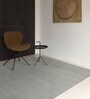 Grey Solid Polyester 5 ft x 7 ft Machine Made Carpet
